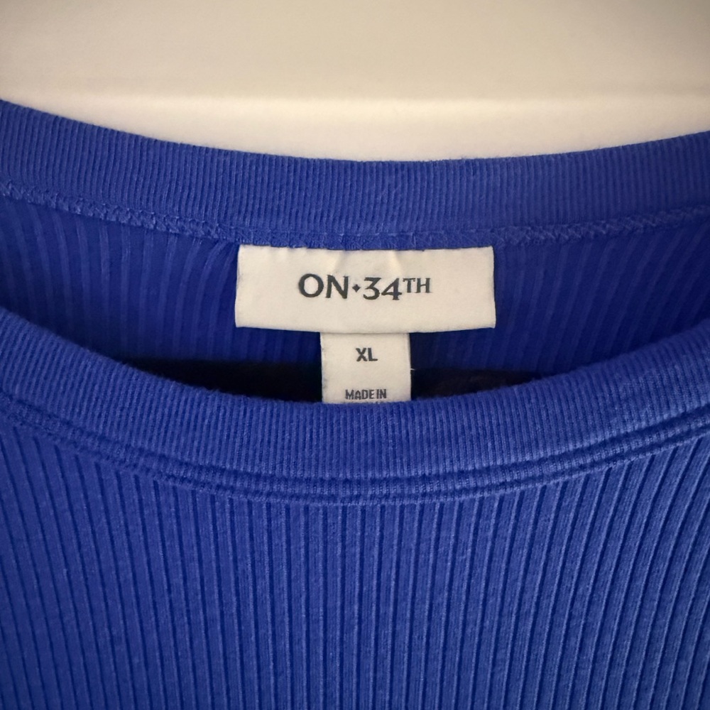 D40:  ON 34th Women's Blue Maxi Dress (XL)